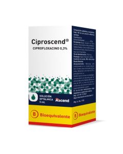 Ciproscend - 0,3% Ciprofloxacino - 5ml Solución Oftálmica