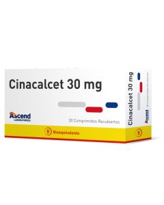 Ascend - 30mg Cinacalcet - 30 Comprimidos Recubiertos