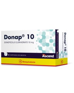 Donap 10 - 10mg Donepezilo - 30 Comprimidos Recubiertos