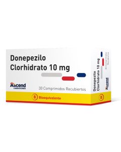 Ascend - 10mg Donepezilo - 30 Comprimidos Recubiertos