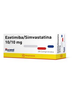 Ascend - 10mg Ezetimiba/10mg Simvastatina - 28 Comprimidos