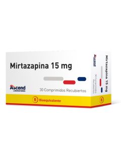 Ascend - 10mg Mirtazapina - 30 Comprimidos Recubiertos
