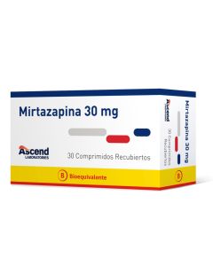 Ascend - 30mg Mirtazapina - 30 Comprimidos Recubiertos