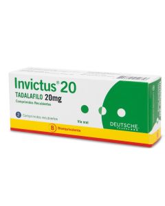 Invictus 20 - 20mg Tadalafilo - 2 Comprimidos Recubiertos