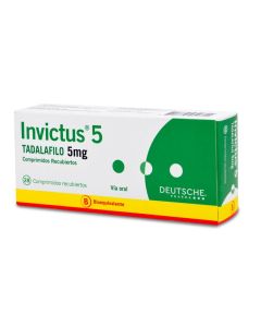Invictus 5 - 5mg Tadalafilo - 28 Comprimidos Recubiertos