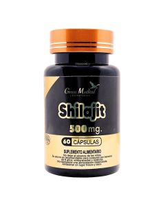 Green Medical - 500mg Shilajit - 60 Cápsulas