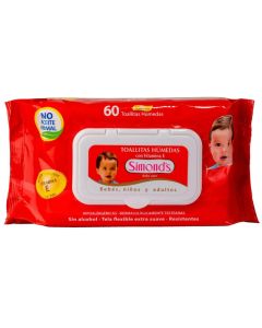 Simond's Baby Care - 60 Toallitas Húmedas con Vitamina E