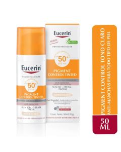 Eucerin Pigment Control Tinted 50ml Protector Solar FPS50+ Sun Gel Tono Claro