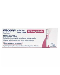 Wegovy 0,5mg/dosis Semaglutida Solución Inyectable 4 agujas