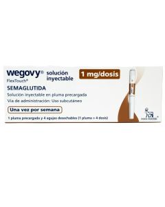 Wegovy 1mg/dosis Semaglutida Solución Inyectable 4 agujas