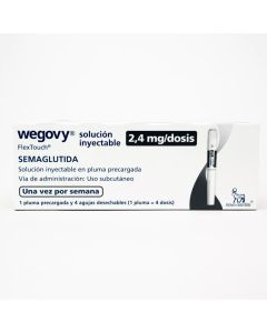 Wegovy 2,4mg/dosis Semaglutida Solución Inyectable 4 agujas