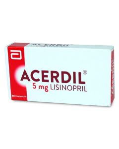 Acerdil - 5mg Lisinopril - 30 Comprimidos