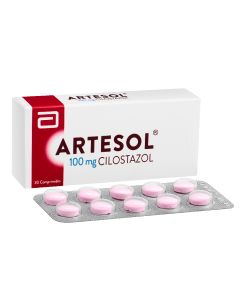 Artesol - 100mg Cilostazol - 30 Comprimidos Recubiertos
