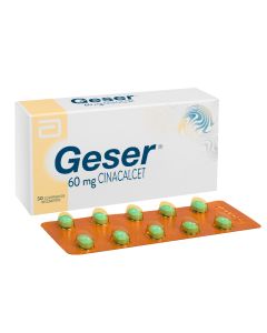 Geser - 60mg Cinacalcet - 30 Comprimidos Recubiertos