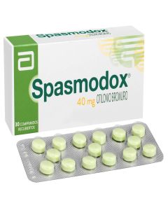 Spasmodox - 40mg Bromuro de Otilonio - 30 Comprimidos
