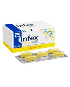 Infex - 500mg Claritromicina - 20 Comprimidos Recubiertos
