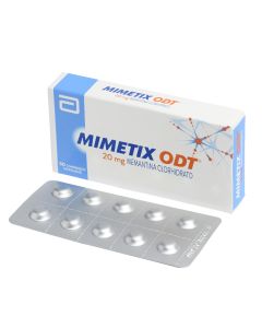 Mimetix ODT - 20mg Memantina Clorhidrato - 30 Comprimidos Dispersables