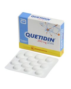 Quetidin - 200mg Quetiapina - 30 Comprimidos Recubiertos