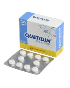 Quetidin - 300mg Quetiapina - 30 Comprimidos Recubiertos