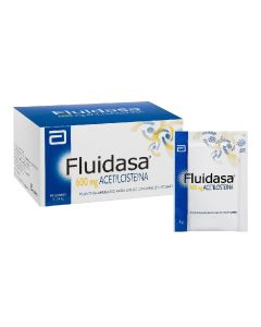 Fluidasa - 600mg Acetilcisteína - 10 Sobres de 3gr Polvo Granulado para Solución Oral en Sobres