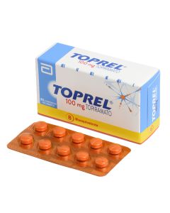 Toprel - 100mg Topiramato - 30 Comprimidos Recubiertos