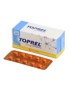 Toprel - 25mg Topiramato - 30 Comprimidos Recubiertos