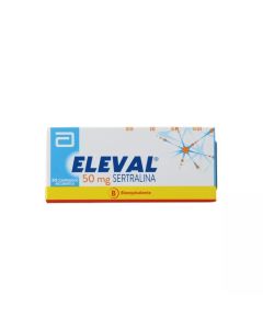 Eleval - 50mg Sertralina - 30 Comprimidos