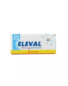 Eleval - 100mg Sertralina - 30 Comprimidos