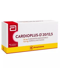 Cardioplus D 20/12,5 - 40 Comprimidos Recubiertos