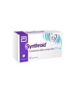 Synthroid - 137mcg Levotiroxina - 60 Comprimidos