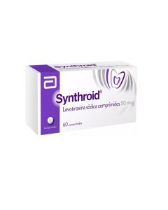 Synthroid - 50mcg Levotiroxina - 60 Comprimidos