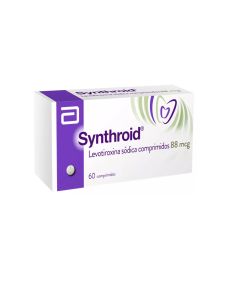 Synthroid - 88mcg Levotiroxina - 60 Comprimidos