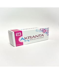 Akranta - 8mg Tiocolchicósido - 12 Cápsulas