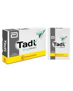 Tadt - 20mg Tadalafilo - 1 Lámina Bucodispersable