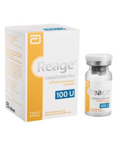 Reage 100U - 100U Toxina Botulínica tipo A - 1 Frasco Ampolla Liofilizado para Solución Inyectable