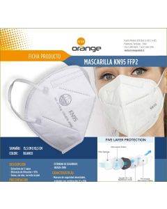 Mascarilla Orange Kn95 - 10 Mascarillas