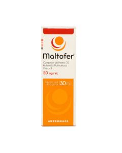 Maltofer Complejo de Hierro, Hidroxido Polimaltosa 50mg/mL 30Ml Solución Oral para Gotas