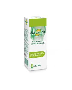 Buscapina - 10mg/ml Butilbromuro de Hioscina - 20ml Solución para Gotas Orales