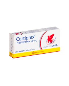 Cortiprex Prednisona 20mg 20 Comprimidos Recubiertos
