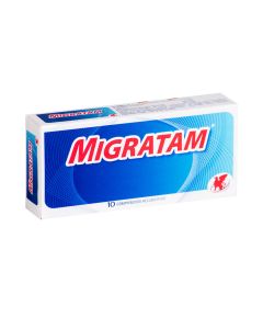 Migratam Ergotamina Tartrato, Cafeina 1mg/100mg/300mg 10 Comprimidos Recubiertos