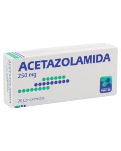 Acetazolamida 250mg 20 Comprimidos