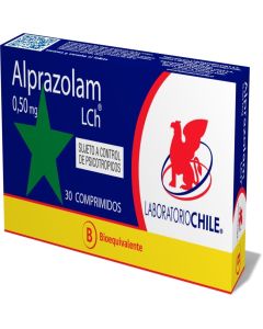 Alprazolam 0,5mg 30 comprimidos