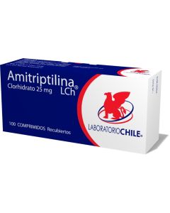 Amitriptilina 25mg 100 comprimidos recubiertos