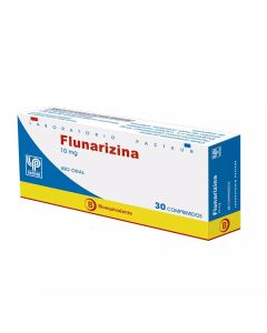 Flunarizina Diclorhidrato 10mg - 30 Comprimidos