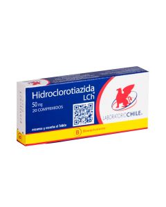 Hidroclorotiazida 50mg - 20 Comprimidos