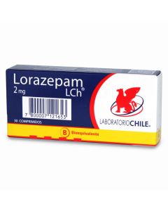 Lorazepam 2mg 30 comprimidos