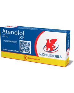 Atenolol 50mg 20 comprimidos