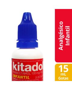 Kitadol Infantil - 100mg/ml Paracetamol - 15ml Solución Oral para Gotas