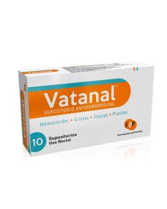 Vatanal Clorocarvacrol 220mg/0,7mg 10 Supositorios