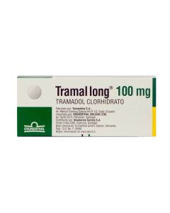 Tramal Long - 100mg Tramadol - 10 Comprimidos Recubiertos de Liberación Prolongada